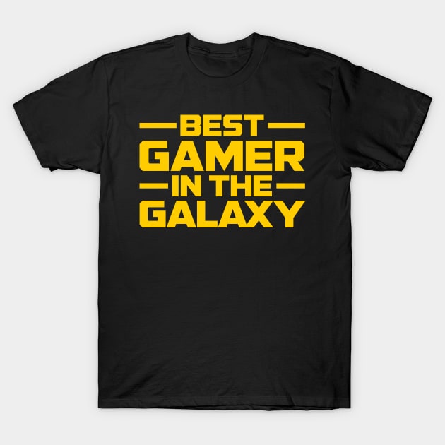 Best Gamer In The Galaxy T-Shirt by TextTees